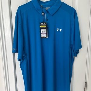 New with tags XXL Blue Under Armor polo